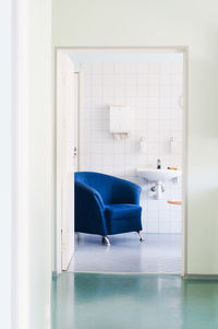 View of empty chairs at home