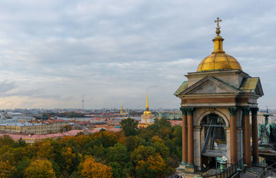 Historic building against sky in city