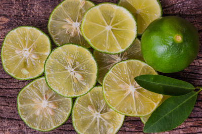 High angle view of fruits