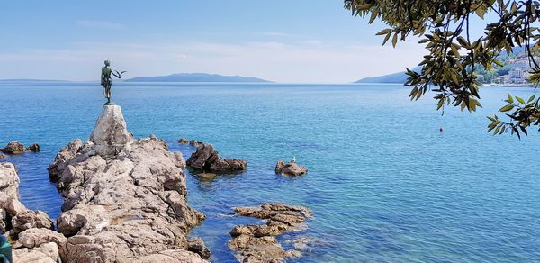 Scenic view of sea against sky