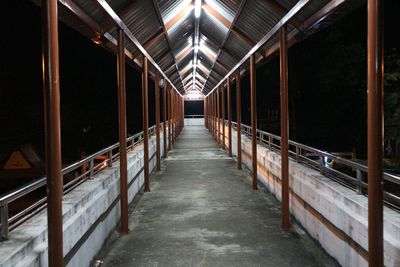 Empty corridor of building