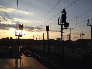 Train at railroad station platform