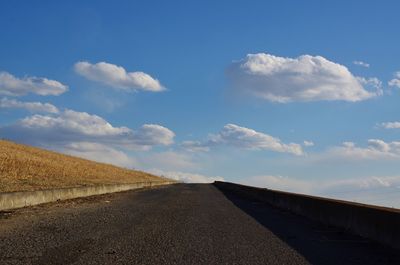 Road against sky