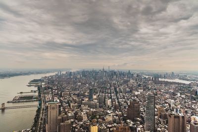 Aerial view of city