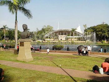 People in park