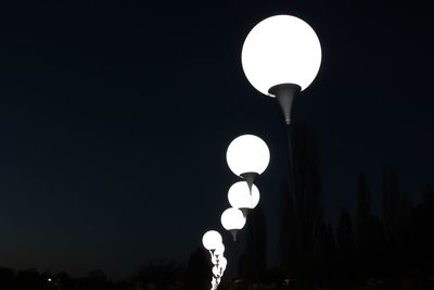 Low angle view of lamp post