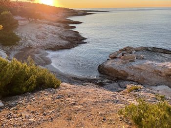 Scenic view of sea against sky