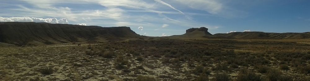 Scenic view of mountain range