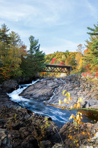 Scenic view of river against sky