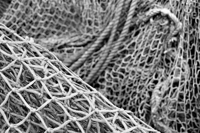 Full frame shot of fishing net