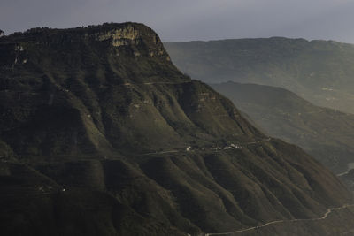 Scenic view of mountain against sky