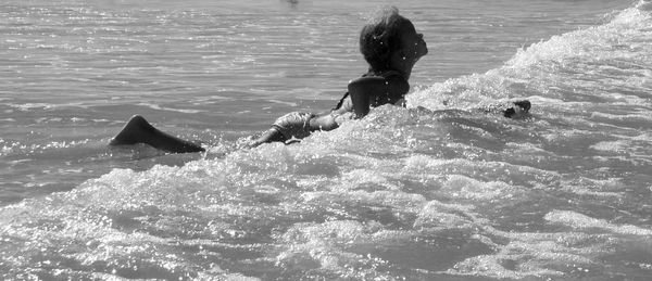 View of waves in sea