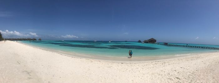 Panoramic view of beach against sky