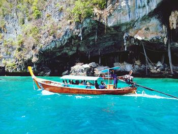 Boats in sea