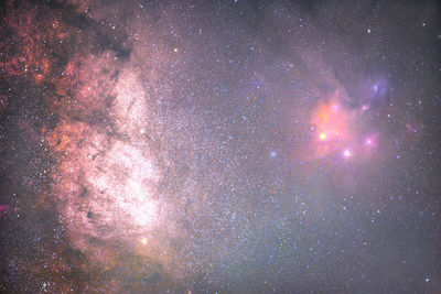 Full frame shot of sky at night