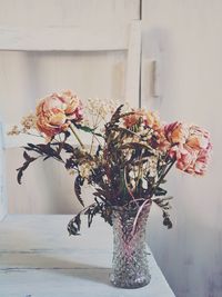 Close-up of flowers in vase