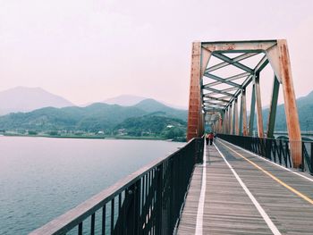 View of bridge over river
