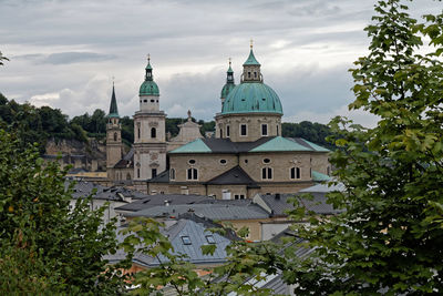 View of building against cloudy sky