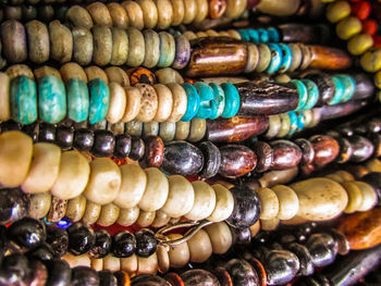 Close-up of jewelry for sale