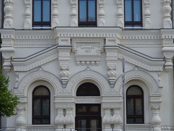 Low angle view of historic building