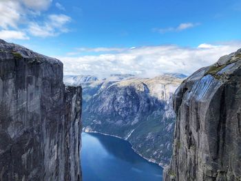 Panoramic view of sea against sky