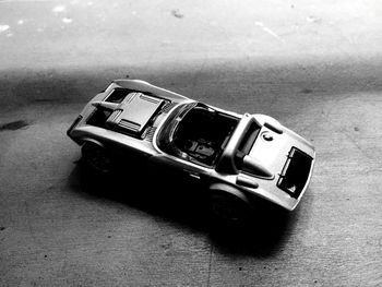 Close-up of toy car