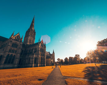 Panoramic view of historical building against sky