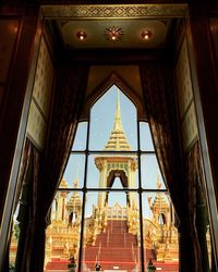 Low angle view of temple