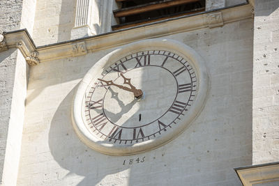 Low angle view of clock tower