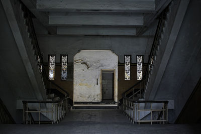Interior of abandoned building