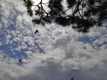 Low angle view of clouds in sky