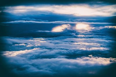 Low angle view of clouds in sky