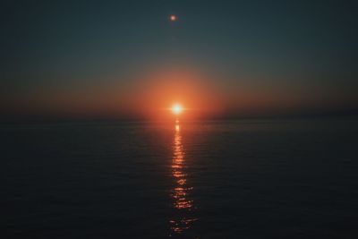 Sunset over sea