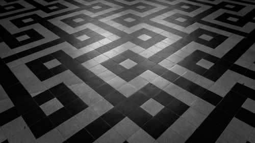 Full frame shot of tiled floor