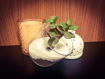 Close-up of drink on table