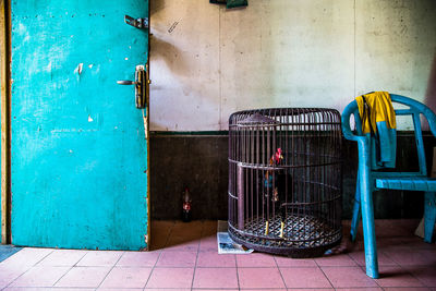 Empty seats in abandoned building