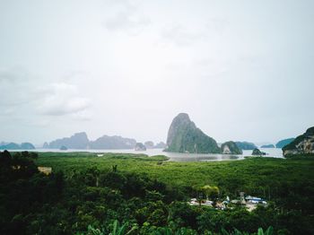 Scenic view of landscape against sky