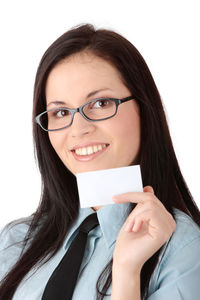 Portrait of a smiling young woman