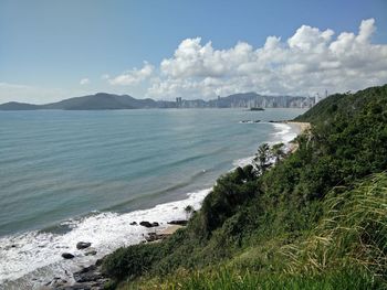 Scenic view of sea against sky