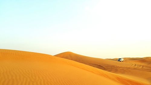 Scenic view of desert against sky