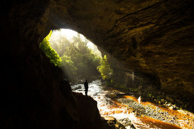 Scenic view of cave