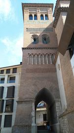 Low angle view of historical building against sky