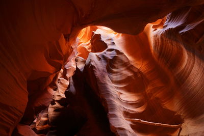 Rock formations in cave