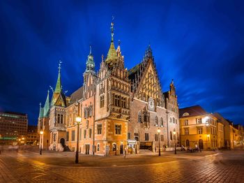 Grand building with multiple spires