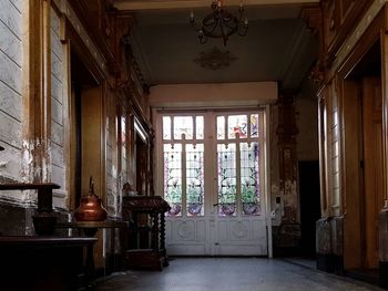 Interior of abandoned house