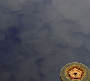 High angle view of lake