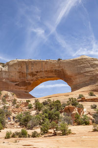 Scenic view of desert against sky