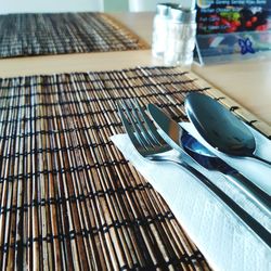 Close-up of food on table