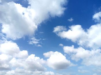 Low angle view of clouds in sky