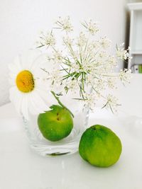 Close-up of fruits on table